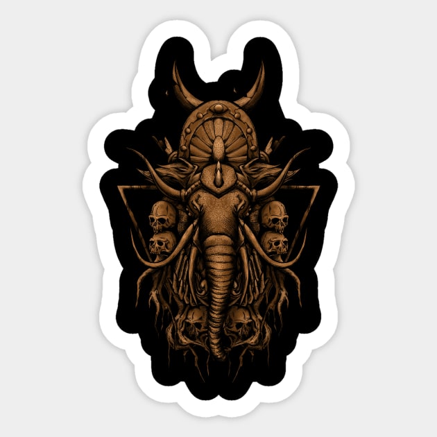 mammoth Sticker by Emercca